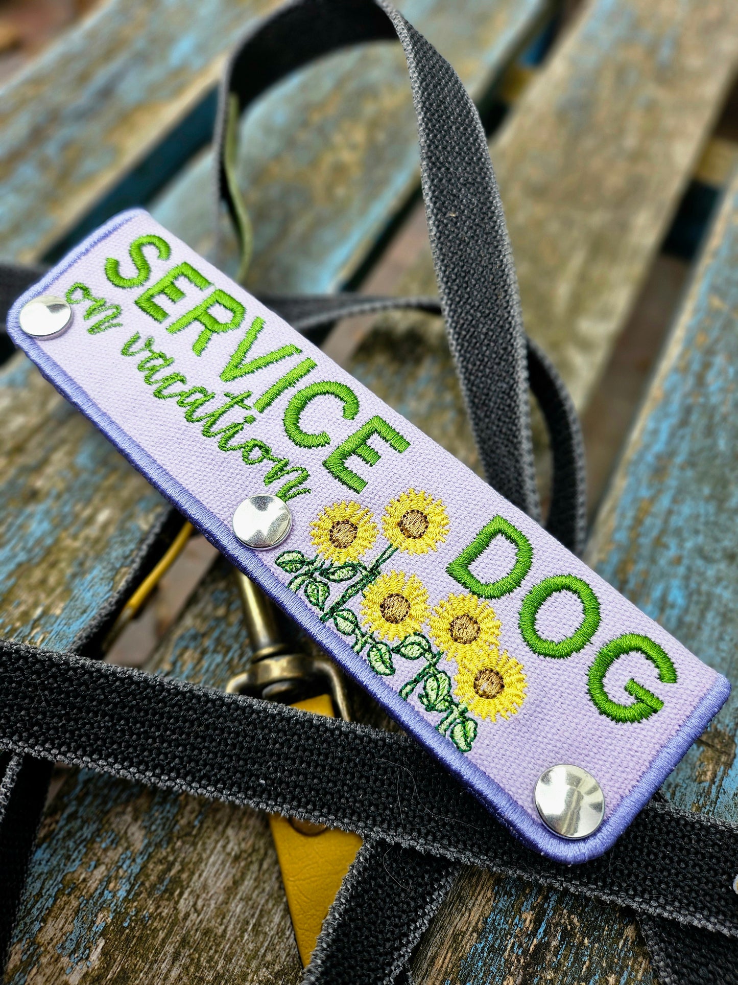 'Service dog on vacation' sleeve