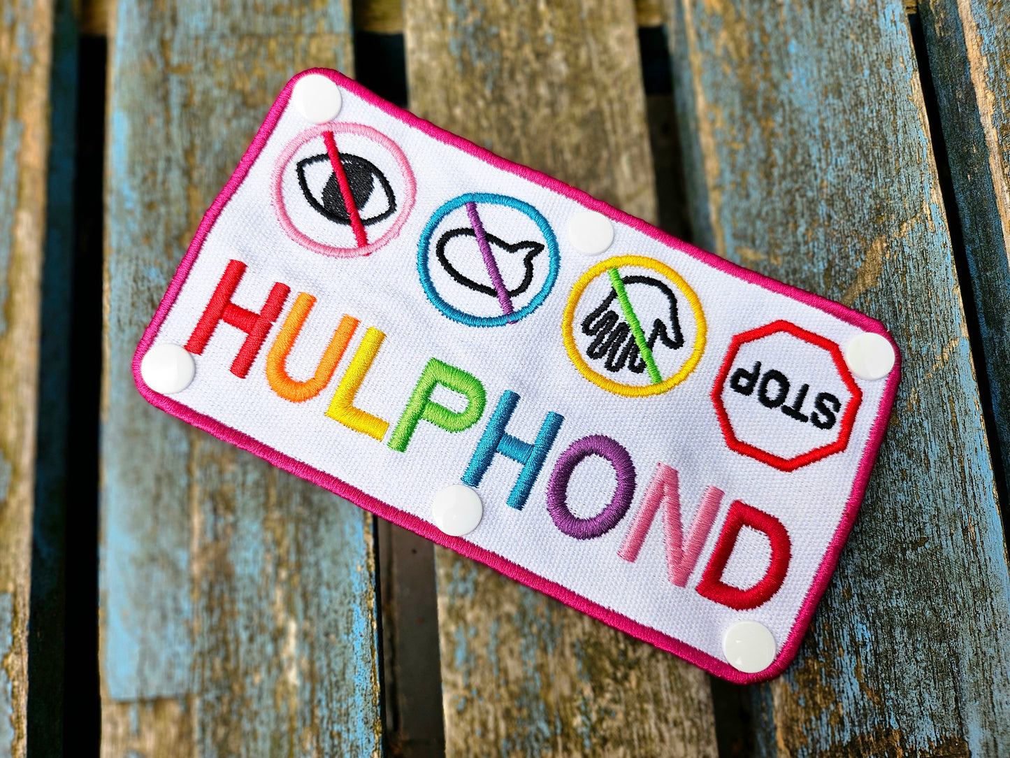 Hulphond regenboog sleeve